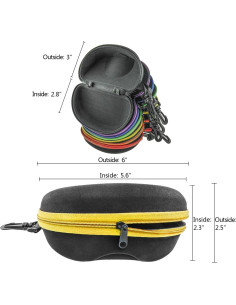 Estuche Duro para Gafas de Sol InnoLife 5 Piezas Colores 2