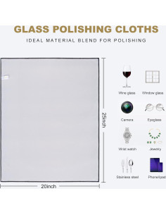 Paños de Microfibra SINLAND 50x63 cm Paquete de 2 Gris 2