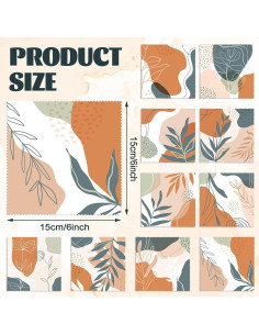 Paños de Microfibra Sinmoe 20 Pcs 15x15 cm Diseño Boho 2