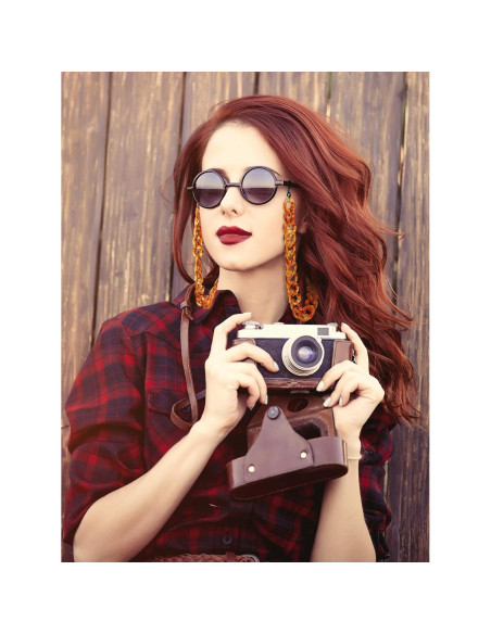 Cadena de Gafas Acrílico 9 Piezas Frienda 68 cm Antideslizante