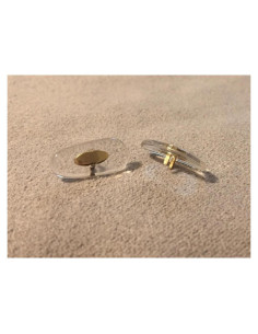 Almohadillas de nariz BEHLINE para gafas clip 16mm oro