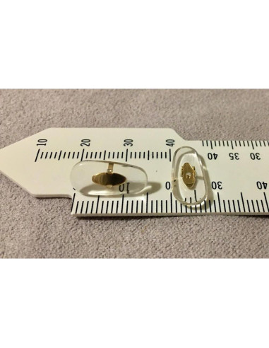 Almohadillas de nariz BEHLINE para gafas clip 16mm oro