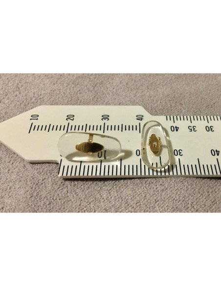 Almohadillas de nariz BEHLINE para gafas clip 16mm oro