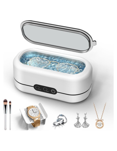 Limpiador Ultrasónico BYASKZIV 48KHz para Joyas y Gafas