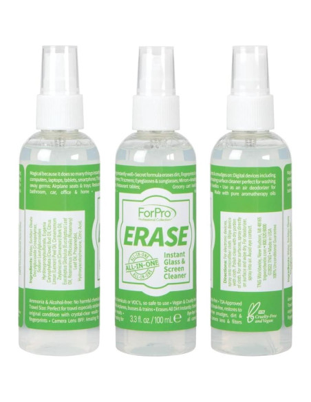 Kit Limpiador de Vidrio y Pantallas ForPro 3 Botellas 100ml
