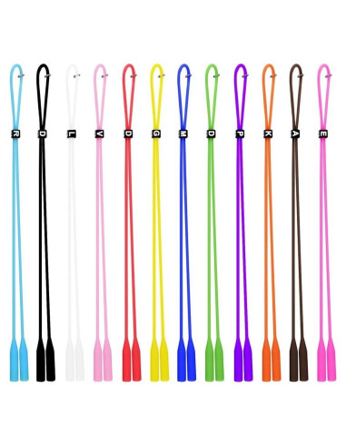 Retenedor de Gafas Wittocs Paquete 12 Correas Silicona Ajustables