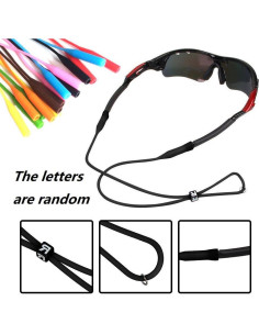 Retenedor de Gafas Wittocs Paquete 12 Correas Silicona Ajustables 2