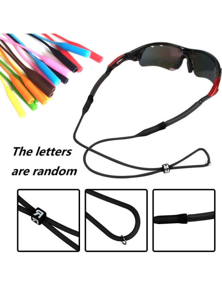 Retenedor de Gafas Wittocs Paquete 12 Correas Silicona Ajustables