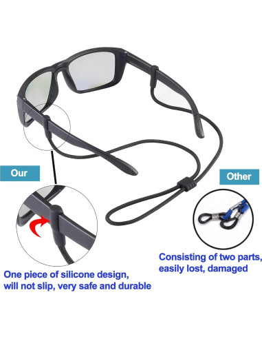 Correa para Gafas LVVFIT 3pcs Ajustable Azul