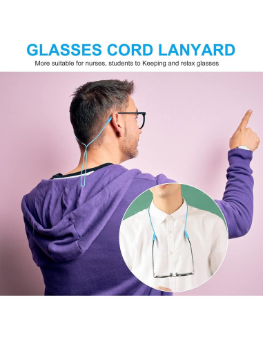 Retenedor de Gafas Wittocs Paquete 12 Correas Silicona Ajustables