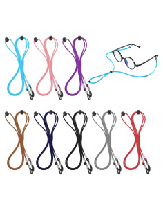 Correa para Gafas 8pcs Colorido Ajustable Lanyard