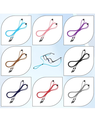 Correa para Gafas 8pcs Colorido Ajustable Lanyard
