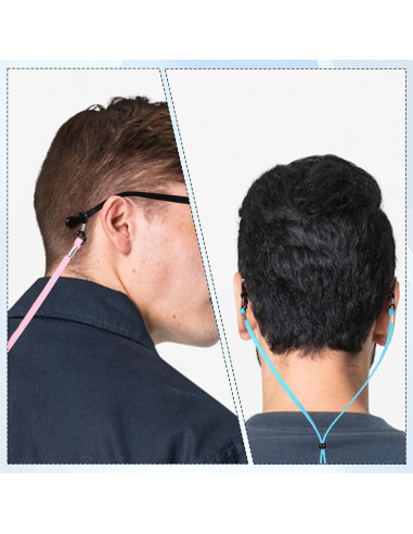 Correa para Gafas 8pcs Colorido Ajustable Lanyard