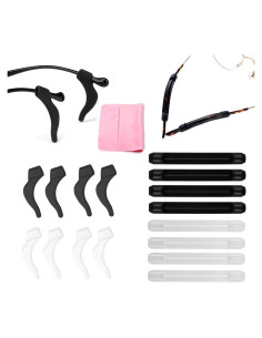 8 Pares Almohadillas Silicona Antideslizantes para Gafas