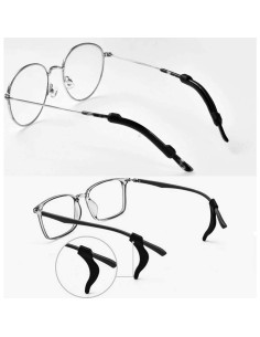 8 Pares Almohadillas Silicona Antideslizantes para Gafas 2