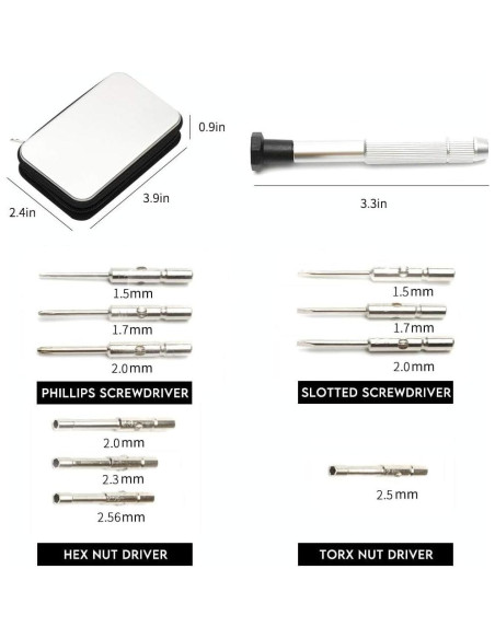 Kit de destornilladores de precisión iGeyzoe 10 piezas