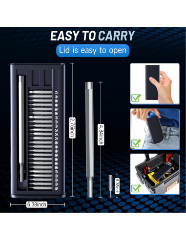 Juego de Destornilladores 25 en 1 TagRecove - Acero Magnético