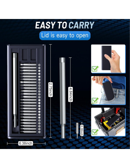 Juego de Destornilladores 25 en 1 TagRecove - Acero Magnético