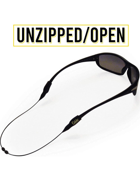 Soporte Ajustable para Gafas Cablz Zipz XL Negro 30,48 cm