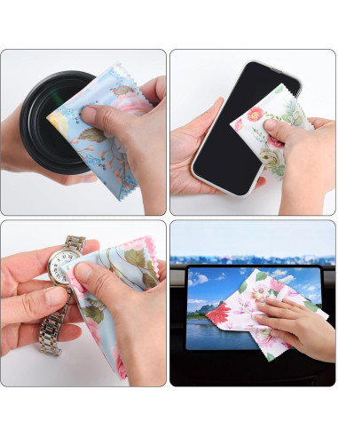 Paquete de 8 paños de microfibra AHPAND 15x18 cm multicolor