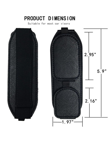 Soporte Magnético para Gafas de Sol ACIOOCO - Negro Soporte Magnético para Gafas de Sol ACIOOCO - Negro