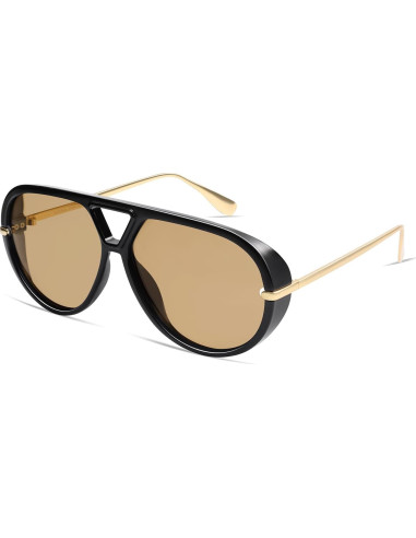 Gafas de sol aviador polarizadas VANLINKER retro 63mm