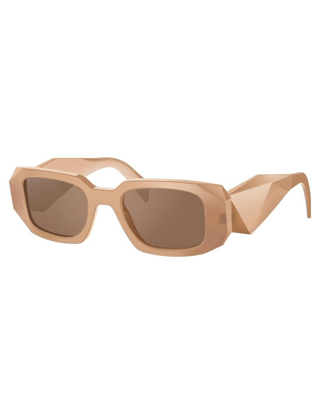 Gafas de Sol Rectangulares BUTABY Marco Beige Lente Marrón Gafas de Sol Rectangulares BUTABY Marco Beige Lente Marrón