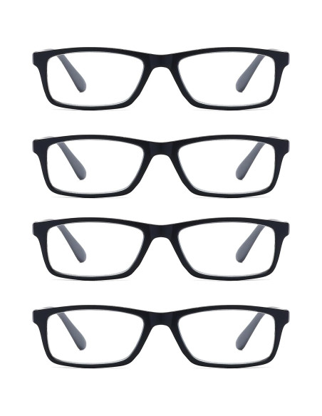 Gafas de lectura RaoOG 4 unidades anti luz azul 2.5x