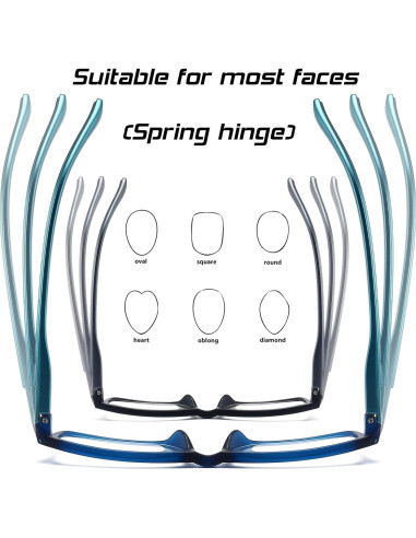 Gafas de lectura RaoOG 2.25x con bloqueo luz azul