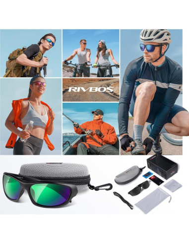 Gafas de sol RIVBOS polarizadas UV400 para deportes y aire libre