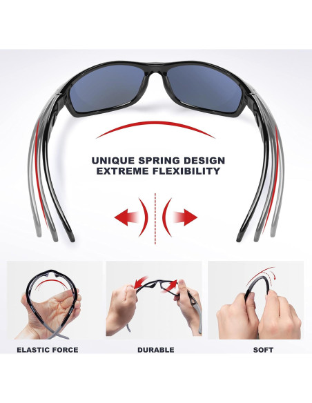 Gafas de sol RIVBOS polarizadas UV400 para deportes y aire libre