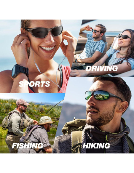 Gafas de sol RIVBOS polarizadas UV400 para deportes y aire libre