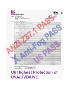 Gafas de Seguridad Claras U6 Anti Niebla ANSI Z87+ Flexibles 2