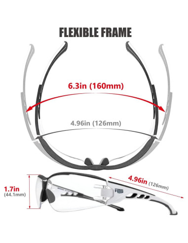Gafas de Seguridad HTS Huntersky U6 Claras Anti Niebla