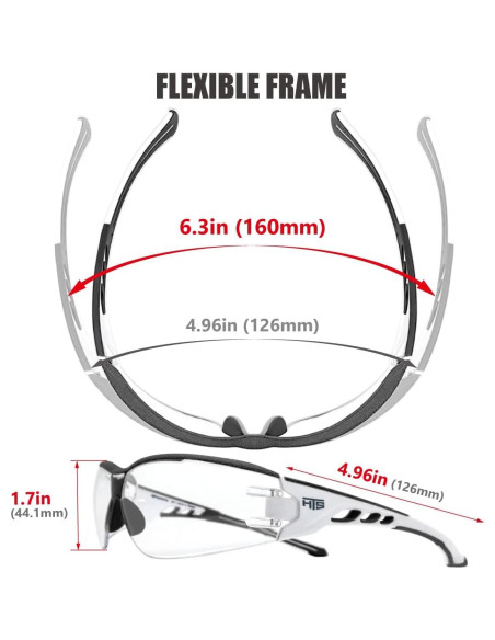 Gafas de Seguridad HTS Huntersky U6 Claras Anti Niebla