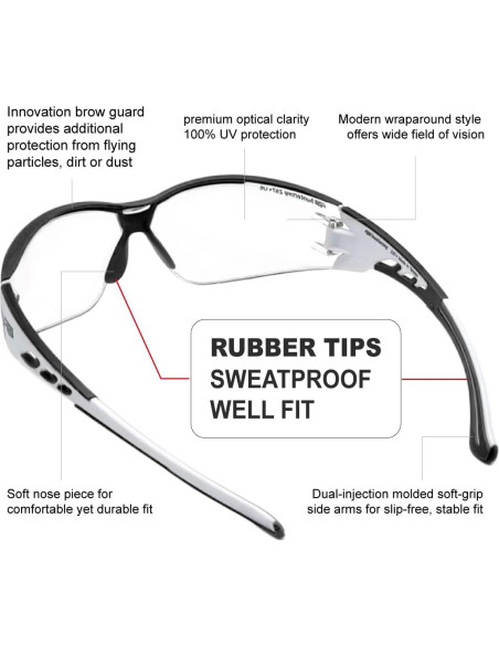 Gafas de Seguridad HTS Huntersky U6 Claras Anti Niebla