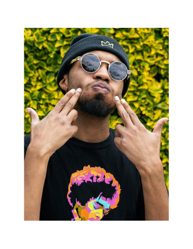 Gafas de sol redondas AIEYEZO Steampunk marco metálico UV