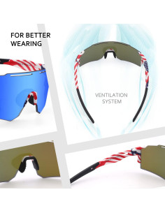 Gafas de ciclismo Ukoly con 3 lentes intercambiables 2