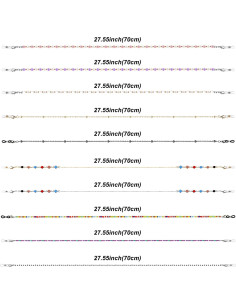 Cadenas para Gafas ONESING 10 Pcs Multicolor Ajustables 2