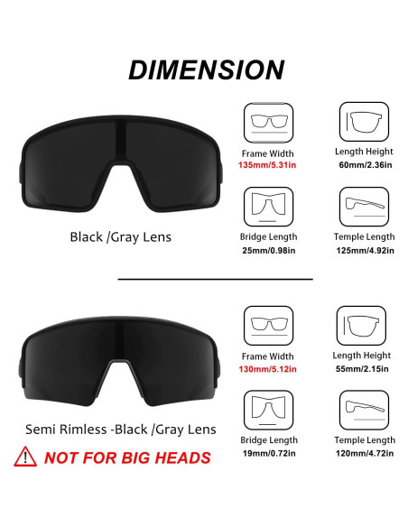 Gafas de Sol Polarizadas MAXJULI 8121 UV400 para Deportes