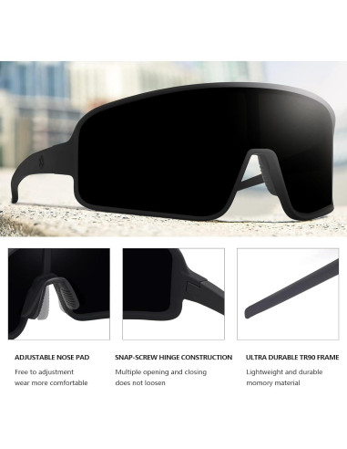 Gafas de Sol Polarizadas MAXJULI 8121 UV400 para Deportes