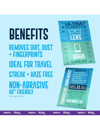 Toallitas de limpieza Nano Magic 420 unidades para gafas