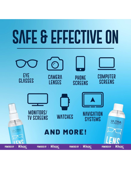 Limpiador de Lentes Nano Magic Ultra Clarity 10oz 5 Piezas
