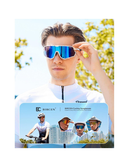 Gafas de sol BIRCEN deportivas UV400 para ciclismo y béisbol