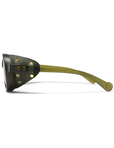 Gafas de sol retro steampunk MACJERO con escudos de cuero