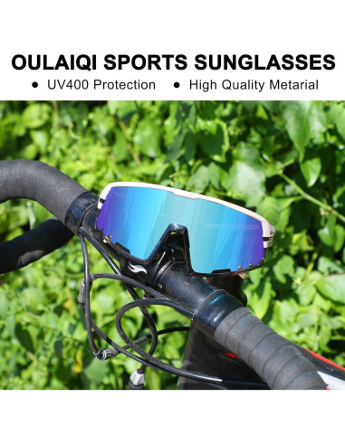 Gafas Deportivas OULAIQI UV400 para Ciclismo y Más