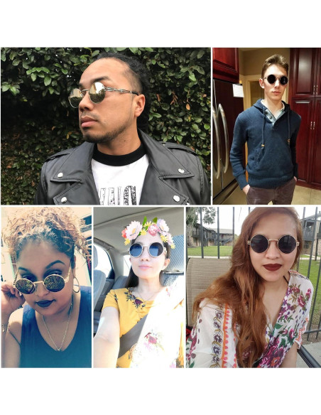 Gafas de Sol Redondas Dollger Steampunk con Lente Transparente Gafas de Sol Redondas Dollger Steampunk con Lente Transparente