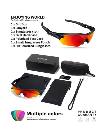 Gafas de sol deportivas Rosemal 7221 polarizadas UV400
