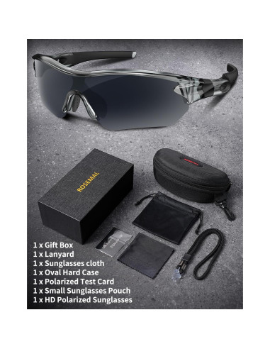 Gafas de sol deportivas Rosemal 7221 polarizadas UV400