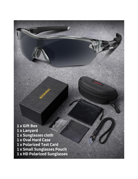 Gafas de sol deportivas Rosemal 7221 polarizadas UV400